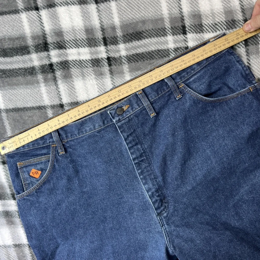 Wrangler Jeans Mens 44x32 FR 13 Original‎ FR13MWZ Flame Resistant Blue High Rise
